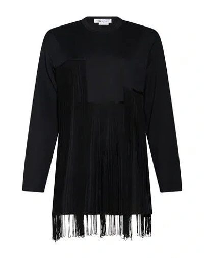 Comme Des Garçons Woman Top Black Size M Polyester, Rayon