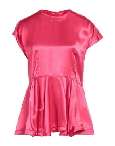 Comme Des Garçons Woman Top Fuchsia Size L Polyester In Pink