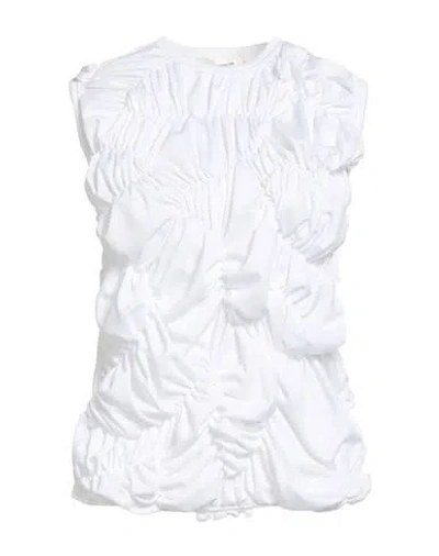 Comme Des Garçons Woman Top White Size M Polyester