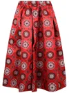 Comme Des Garçons Patterned Wide-leg Pants