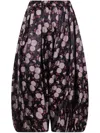 Comme Des Garçons Patterned Casual Pants In Black