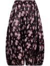 Comme Des Garçons Patterned Casual Pants In Black Pink