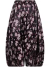 Comme Des Garçons Patterned Casual Pants In Black
