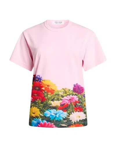 Comme Des Garçons Woman T-shirt Pink Size S Polyester In Multi