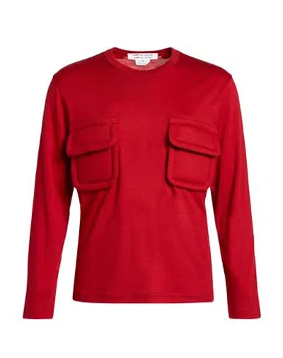 Comme Des Garçons Woman T-shirt Red Size M Wool