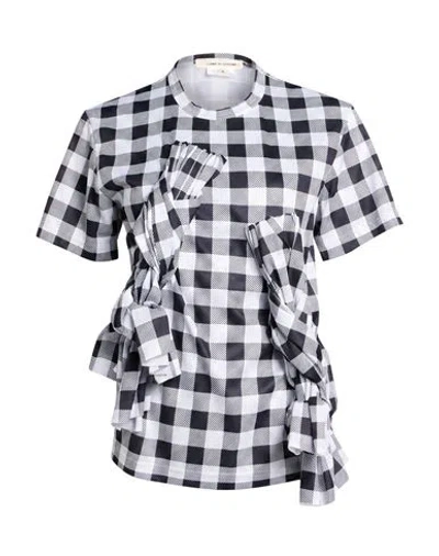 Comme Des Garçons Woman T-shirt White Size M Polyester In Black