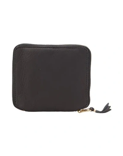 Comme Des Garçons Woman Wallet Black Size - Leather