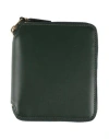 Comme Des Garçons Woman Wallet Dark Green Size - Leather In Green
