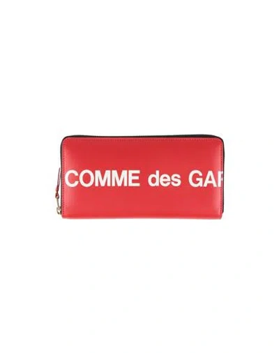 Comme Des Garçons Woman Wallet Red Size - Bovine Leather