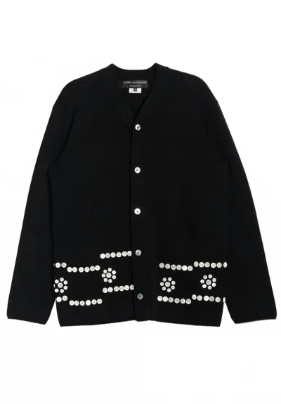 Comme Des Garçons Women's Homme Plus Button Cardigan In Black