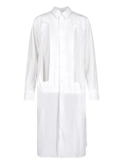 Comme Des Garçons Comme Des Garcons Women's Polished 100% Polyester Dress In White