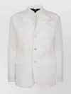 Comme Des Garçons Long Sleeved Chiffon Jacket In White