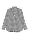 Comme Des Garçons Gingham-check Shirt In Black