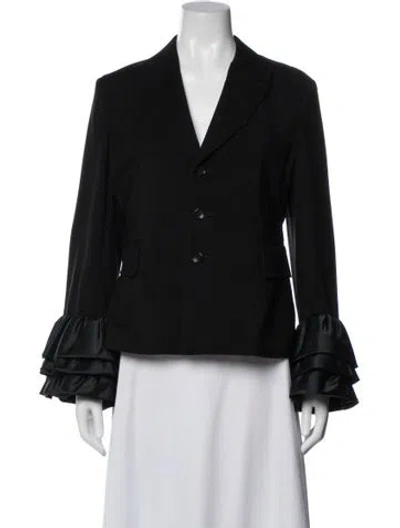 Pre-owned Comme Des Garçons Wool Blazer In Black