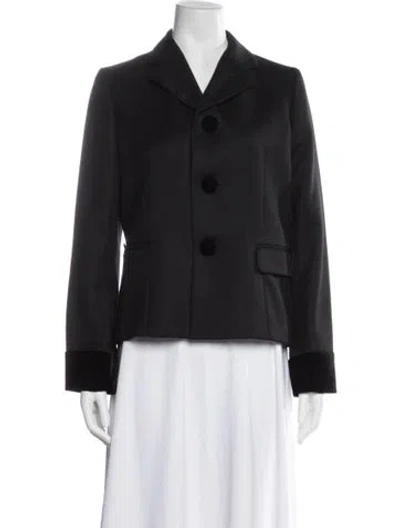 Pre-owned Comme Des Garçons Wool Blazer In Black