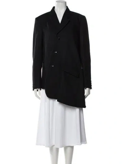 Pre-owned Comme Des Garçons Wool Blazer In Black