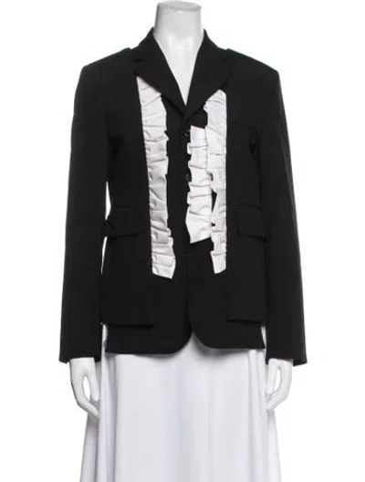 Pre-owned Comme Des Garçons Wool Blazer In Black
