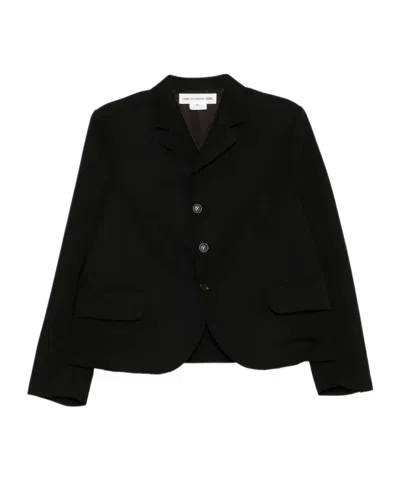 Comme Des Garçons Wool Blazer In Black
