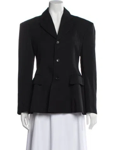 Pre-owned Comme Des Garçons Wool Blazer In Blue