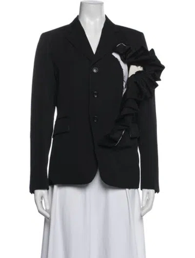 Pre-owned Comme Des Garçons Wool Blazer In Blue