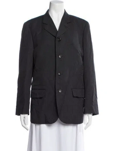Pre-owned Comme Des Garçons Wool Blazer In Gray