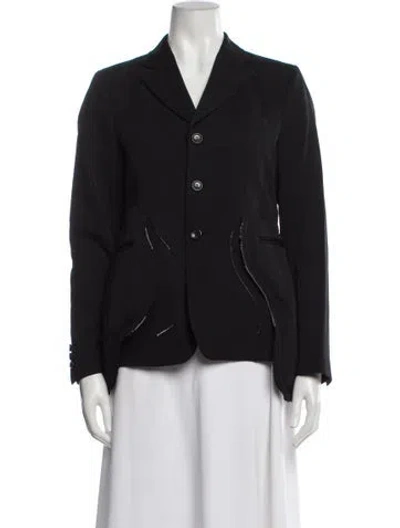 Pre-owned Comme Des Garçons Wool Blazer In Gray