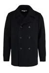 Comme Des Garçons Long-sleeved Casual Jacket In Blue