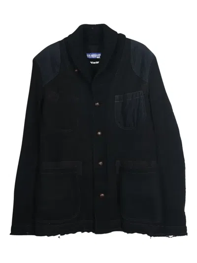 Pre-owned Comme Des Garçons Wool Blend Shirt Jacket In Black