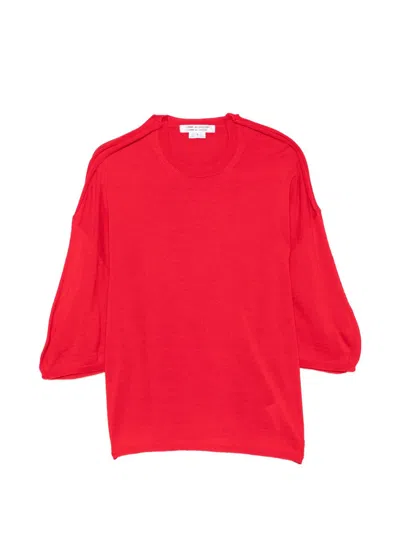 Comme Des Garçons Wool Blend Sweater In Red