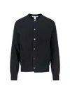 Comme Des Garçons Long-sleeved Sweater In Black
