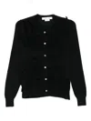 Comme Des Garçons Wool Cardigan In Black