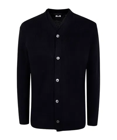Comme Des Garçons Wool Cardigan In Black