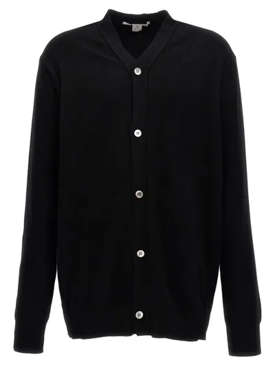 Comme Des Garçons Black Wool Cardigan