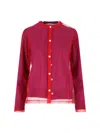 Comme Des Garçons Crewneck Knitwear With Long Sleeves And Sheer Fabric In Purple