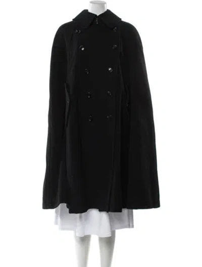 Pre-owned Comme Des Garçons Wool Coat In Black
