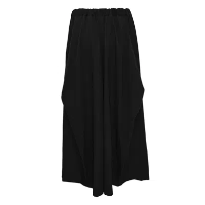 Comme Des Garçons Wool Color Gabardine Pants In Black