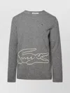 Comme Des Garçons Wool Crew Neck Sweater In Gray