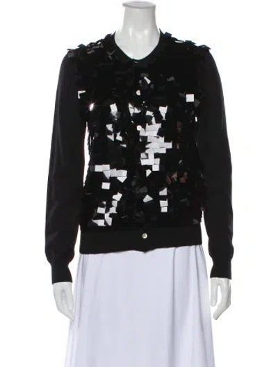 Pre-owned Comme Des Garçons Wool Crew Neck Sweater In Black