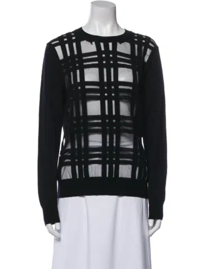 Pre-owned Comme Des Garçons Wool Crew Neck Sweater In Black