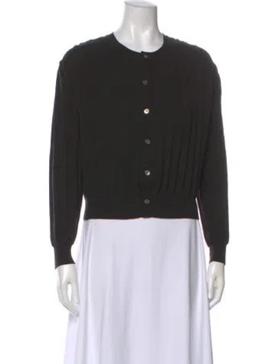 Pre-owned Comme Des Garçons Wool Crew Neck Sweater In Black