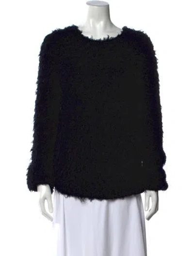 Pre-owned Comme Des Garçons Wool Crew Neck Sweater In Black