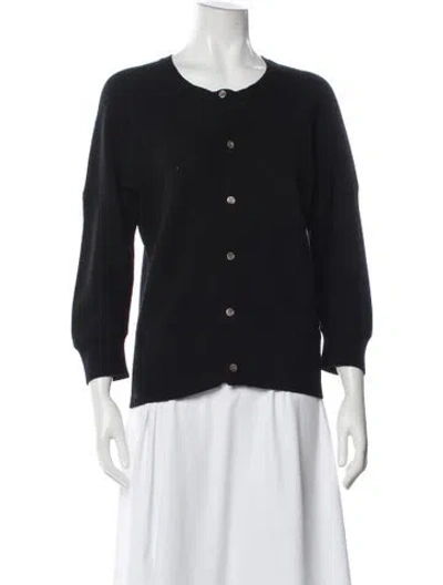 Pre-owned Comme Des Garçons Wool Crew Neck Sweater In Black