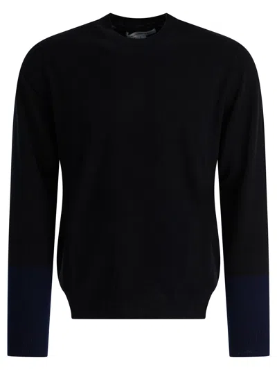 COMME DES GARÇONS WOOL CREW NECK SWEATER KNITWEAR BLACK