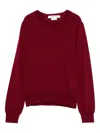 Comme Des Garçons Wool Crew-neck Sweater In Red