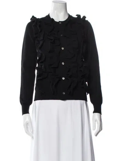 Pre-owned Comme Des Garçons Wool Crew Neck Sweater W/ Tags In Black