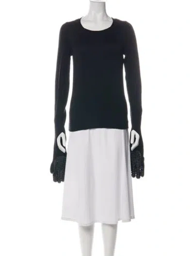 Pre-owned Comme Des Garçons Wool Crew Neck Sweater W/ Tags In Green