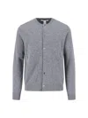 Comme Des Garçons Wool Cardigan In Gray