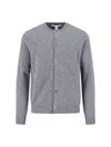 Comme Des Garçons Wool Cardigan In Gray