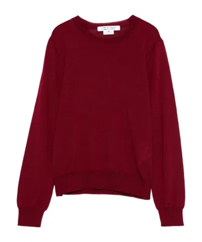 Comme Des Garçons Wool Crew-neck Sweater In Multi