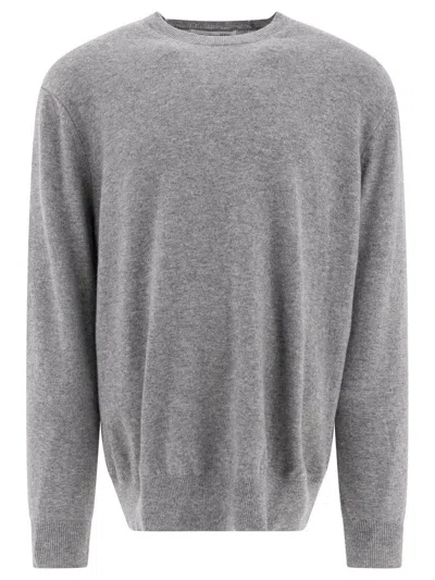 Comme Des Garçons Wool Crewneck Sweater In Grey